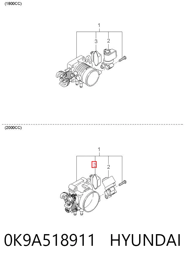 Do koszyka 3451671 Volvo Czujnik położenia przepustnicy (potencjometr)