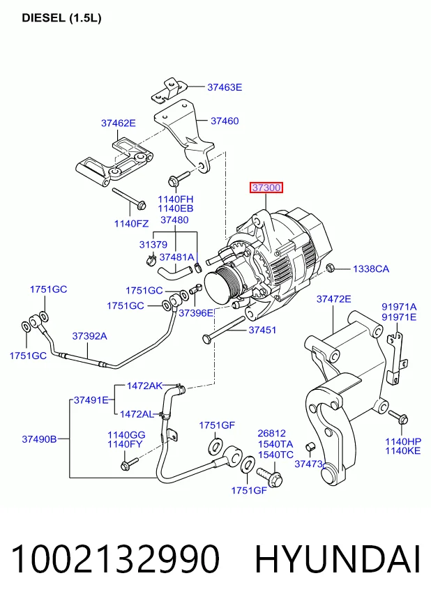 Alternator do Hyundai Accent III MC