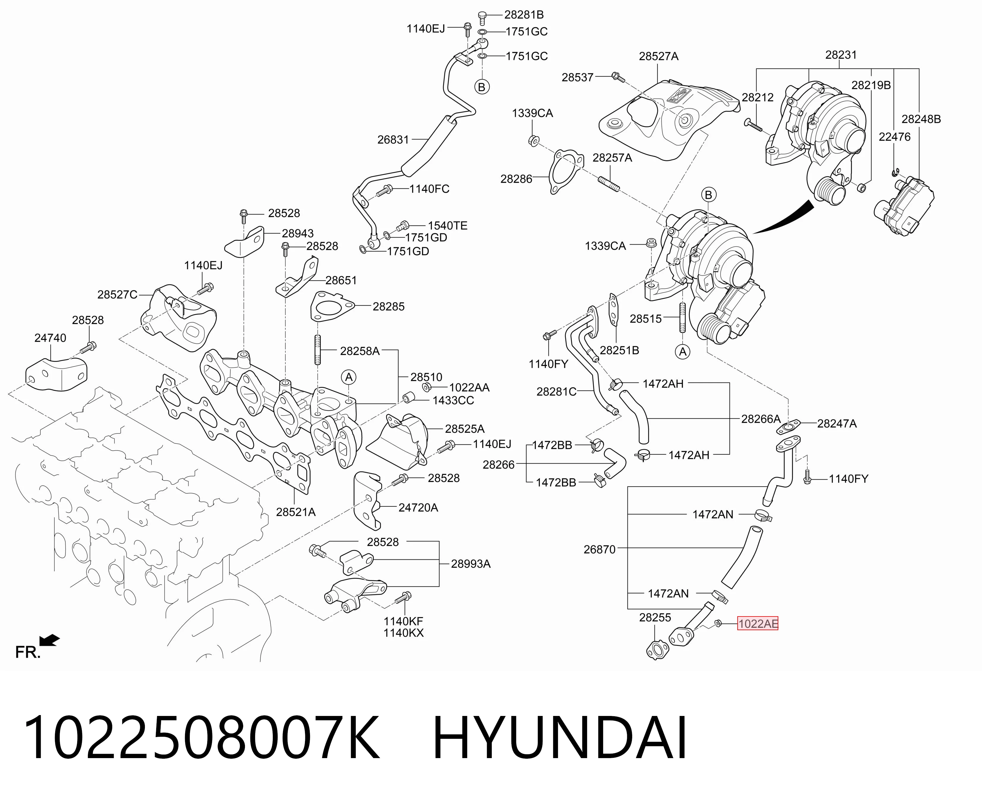1022508007K Hyundai/Kia
