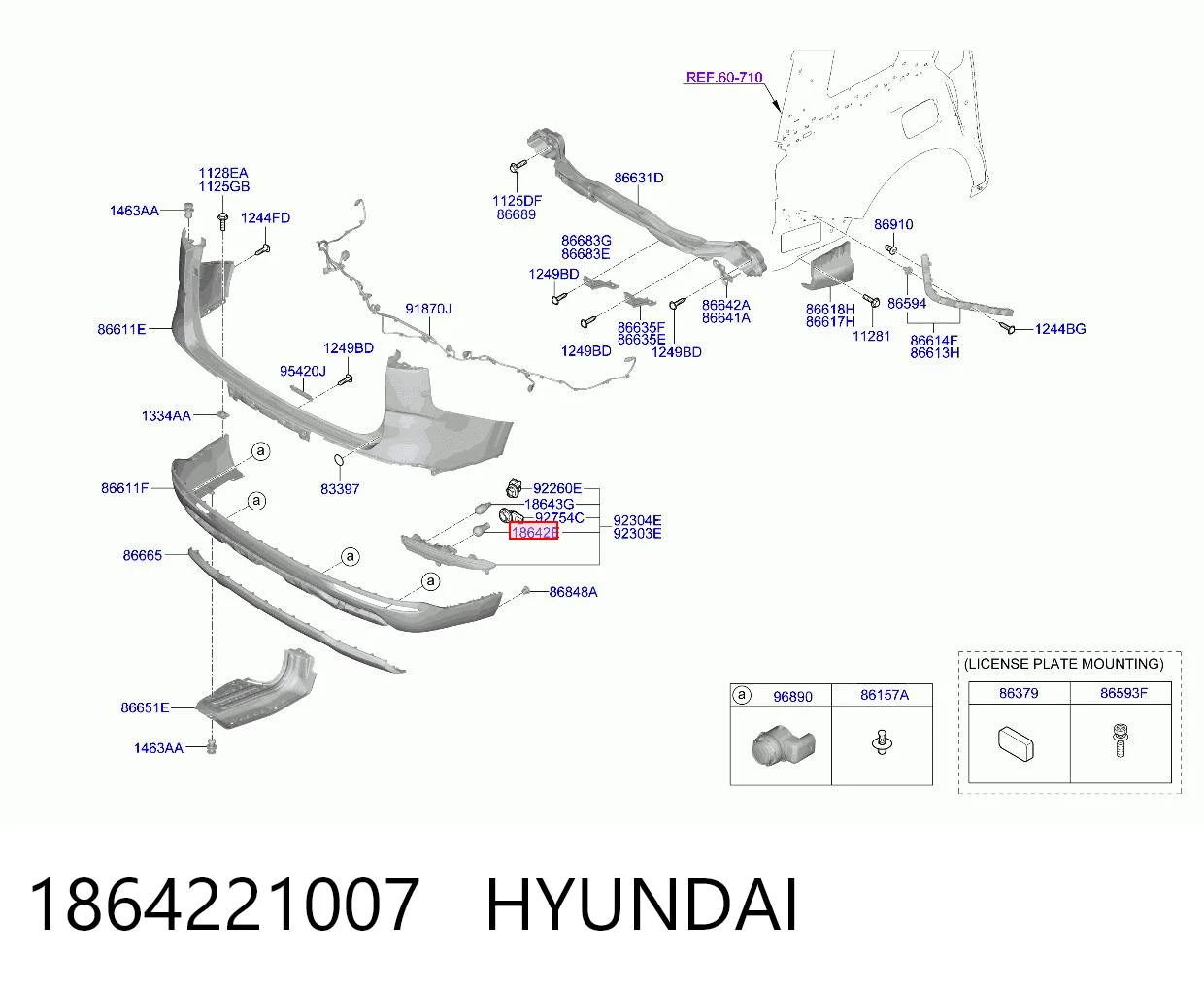 1864221007 Hyundai/Kia Żarówka