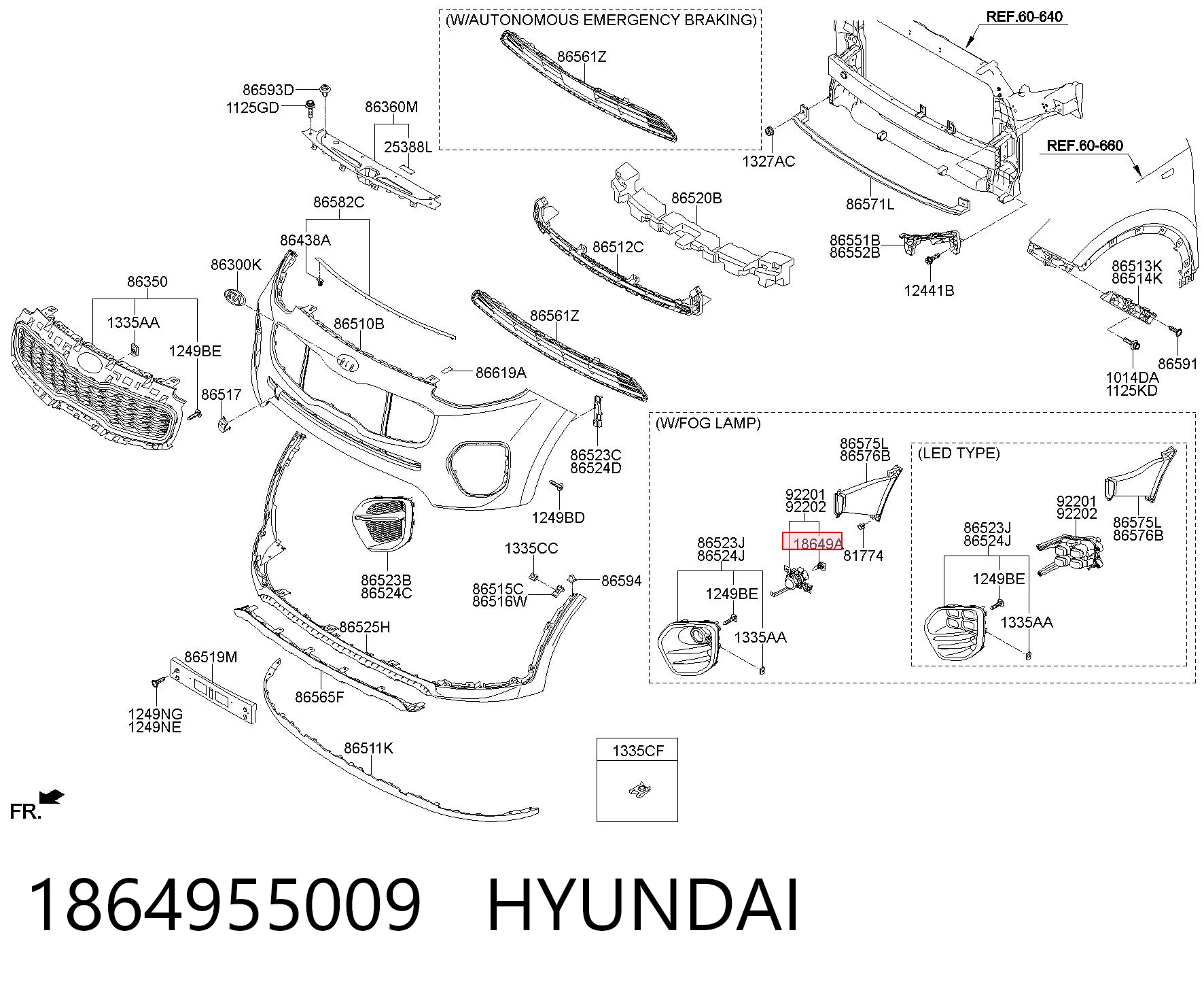 1864955009 Hyundai/Kia Filtr paliwa