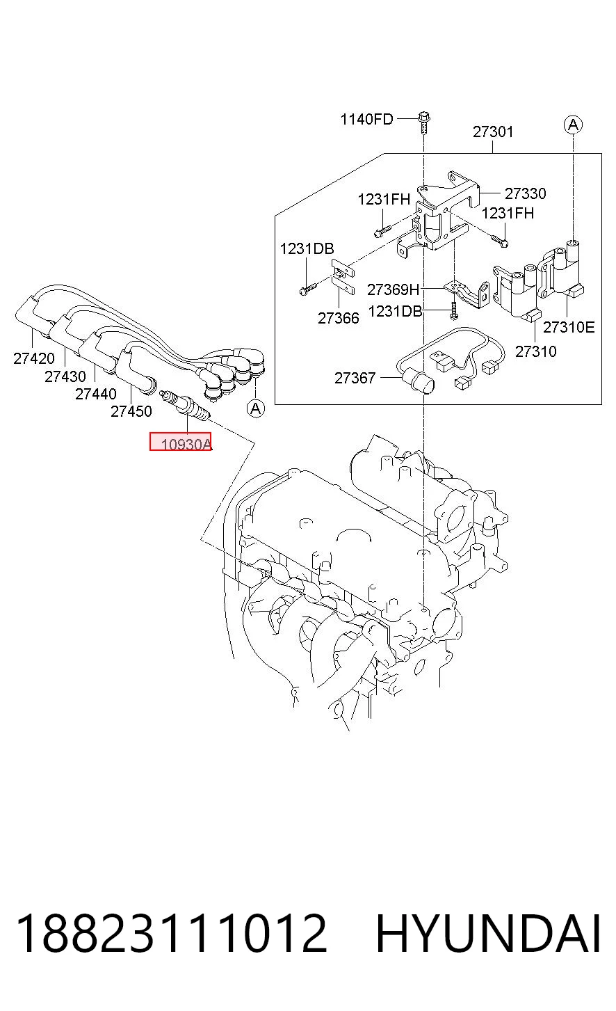 18823111012 Hyundai/Kia Świeca zapłonowa