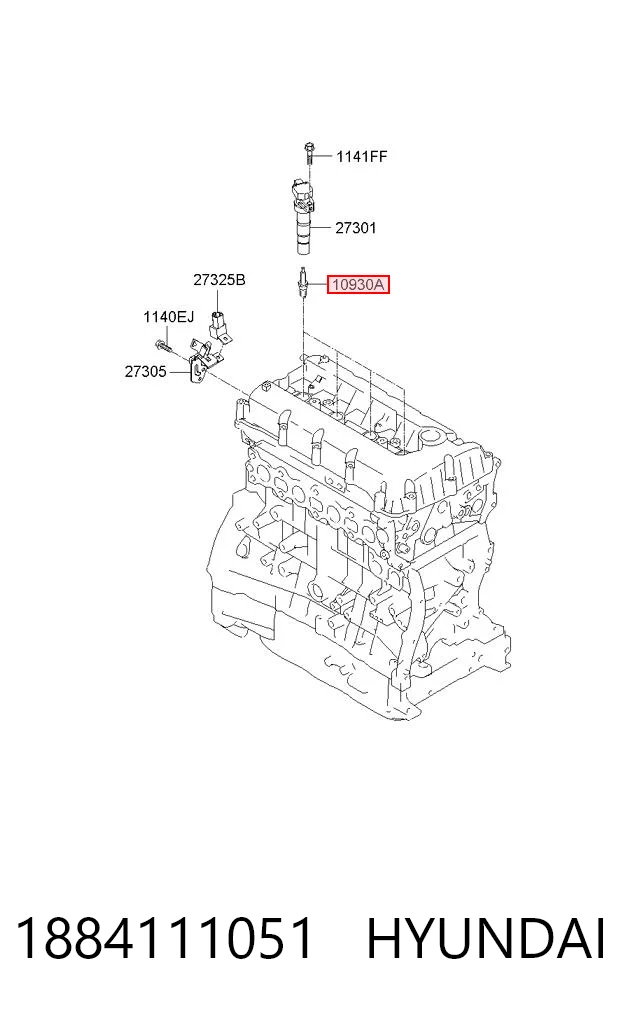 1884111051 Hyundai/Kia Świeca zapłonowa