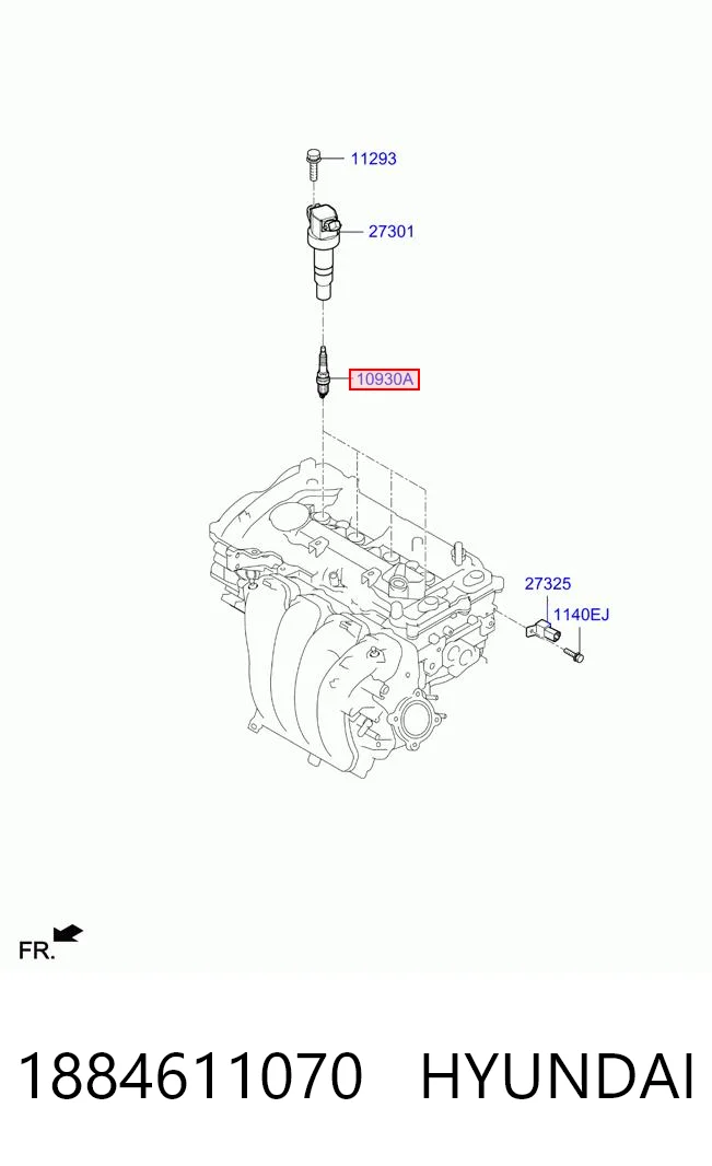 1884611070 Hyundai/Kia Świeca zapłonowa