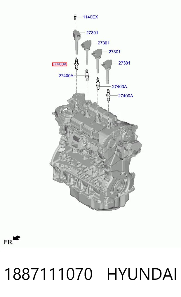 1887111070 Hyundai/Kia Świeca zapłonowa