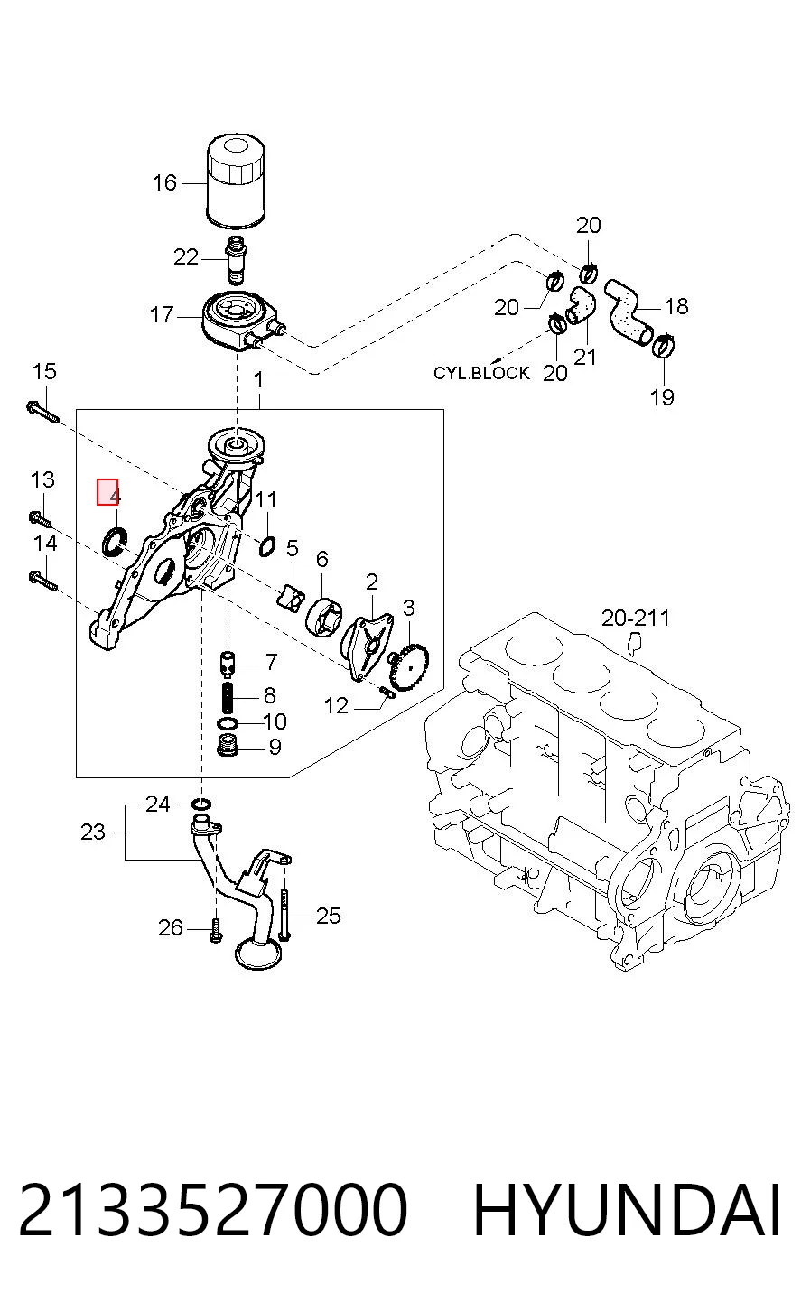Uszczelniacz wału korbowego przedni Fiat/Alfa/Lancia K04667198