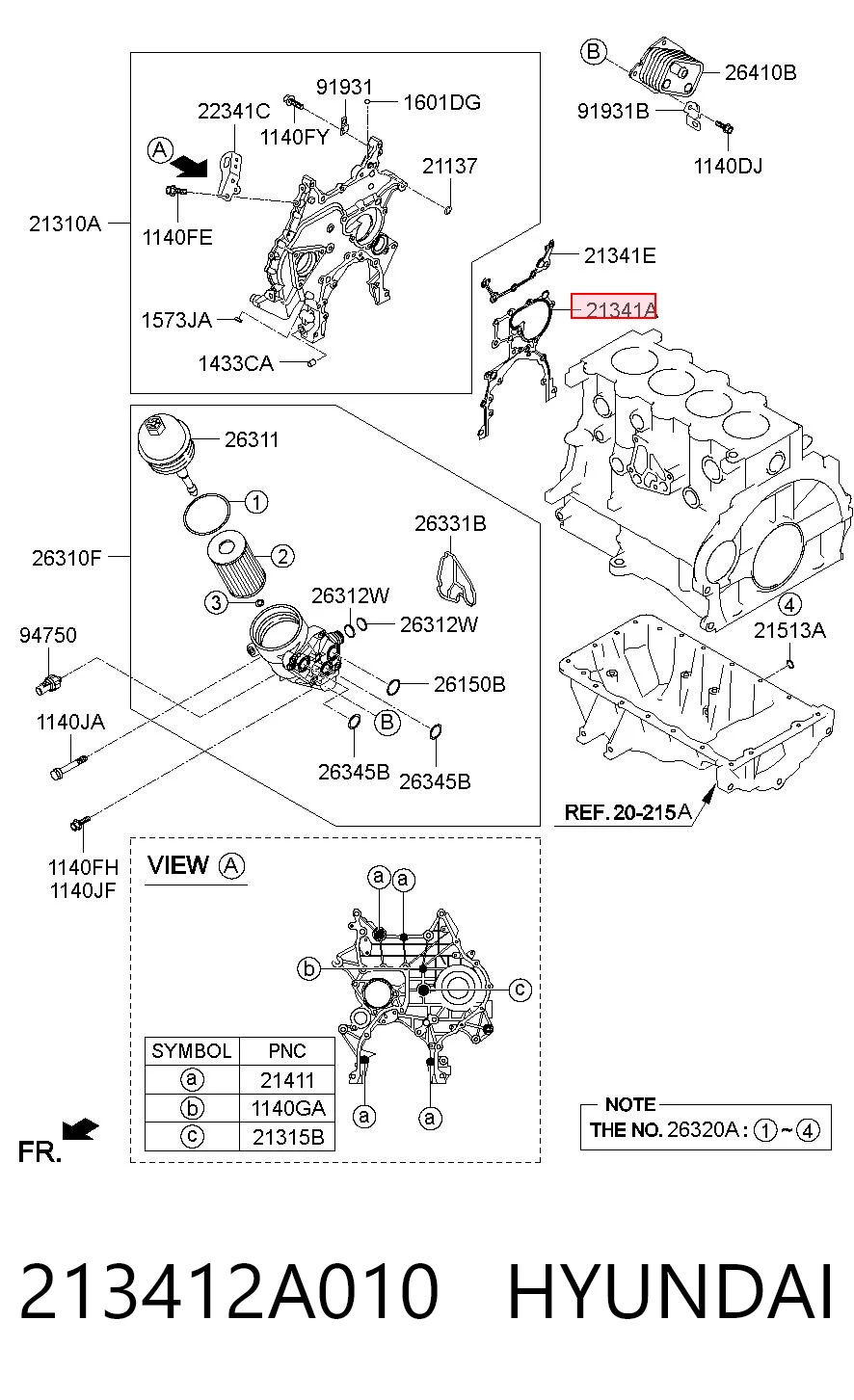 213412A010 Hyundai/Kia
