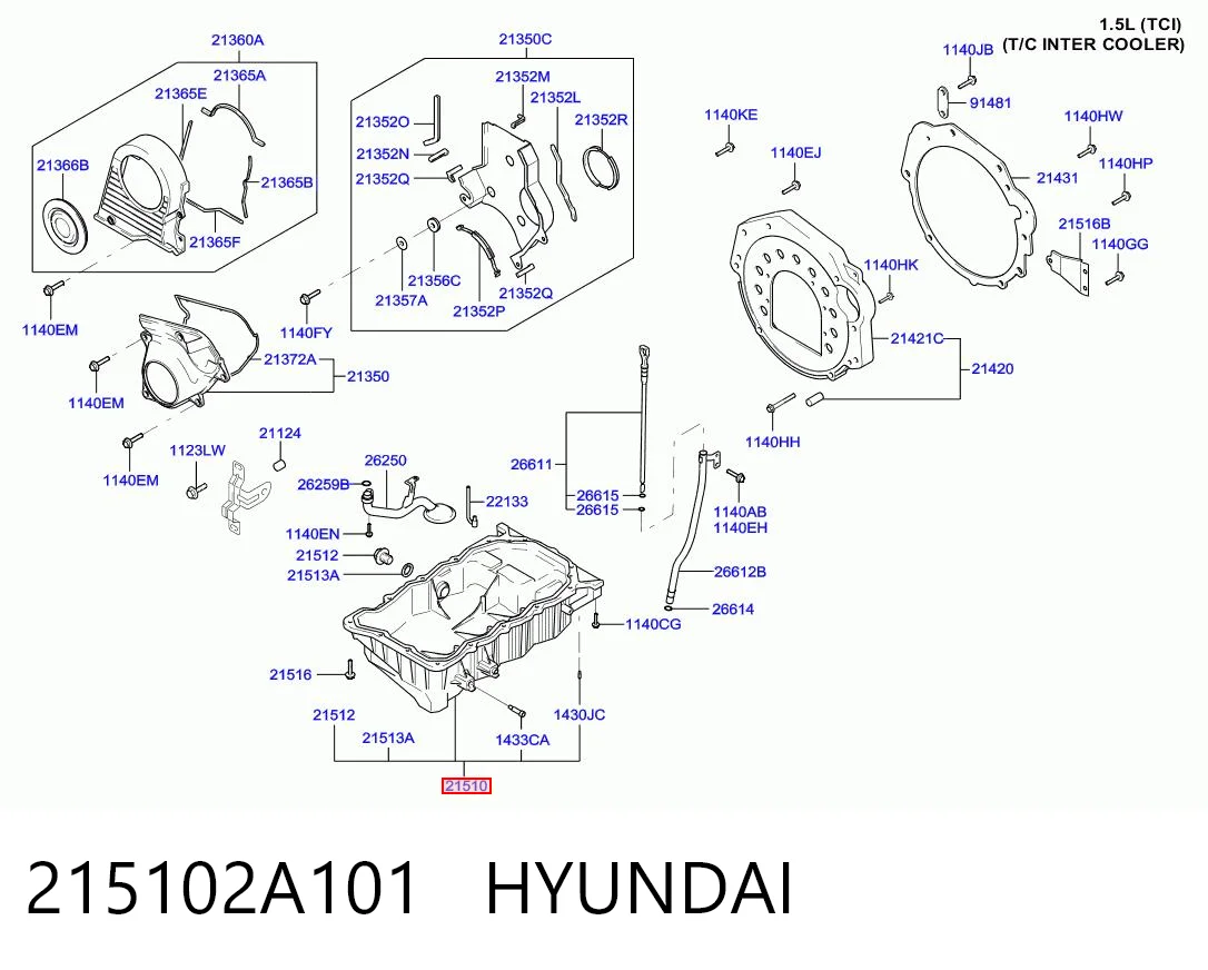 Kupić Miska olejowa silnika Hyundai Elantra IV HD w dobrej cenie