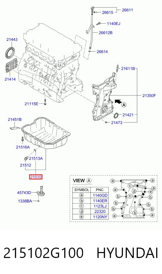 215102G100 Hyundai/Kia