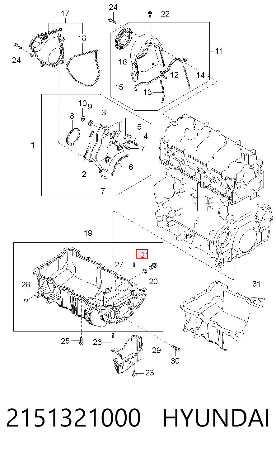 2151321000 Hyundai/Kia