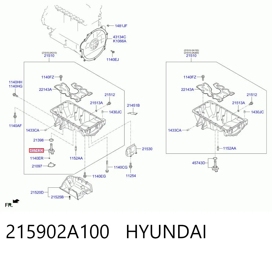 Do koszyka Czujnik poziomu oleju silnikowego  Hyundai Santa Fe II CM