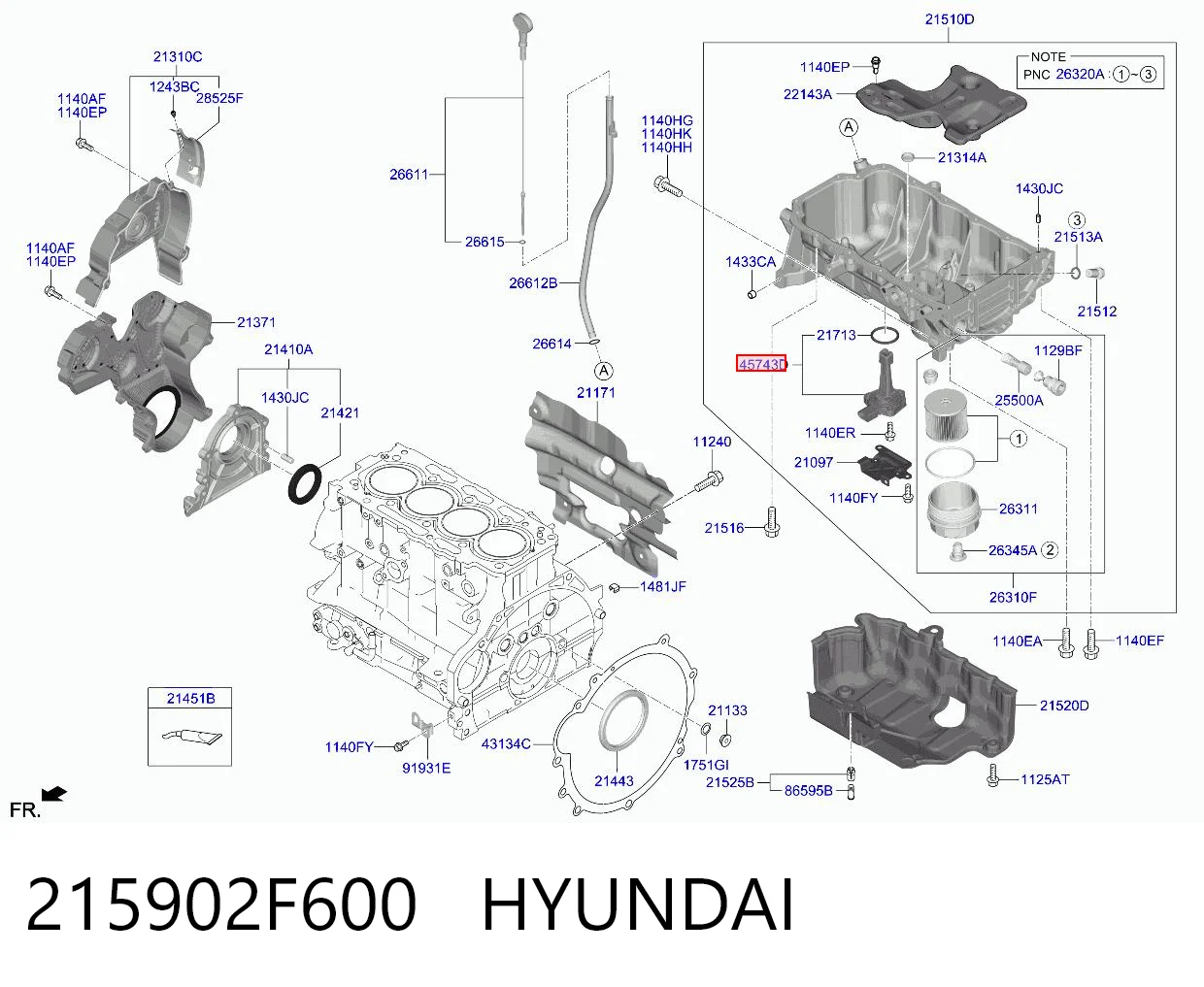 Czujnik poziomu oleju silnikowego  Hyundai Santa Fe IV SUV (TM, TMA) (2018 - 2023) cena, od 107,59 USD