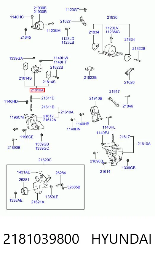 2181039800 Hyundai/Kia