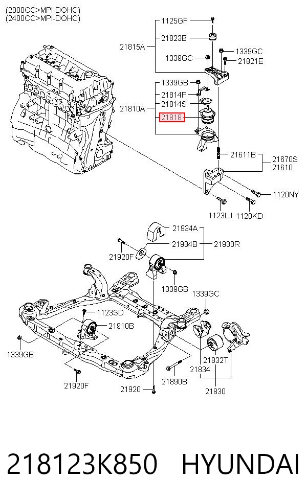 218123K850 Hyundai/Kia