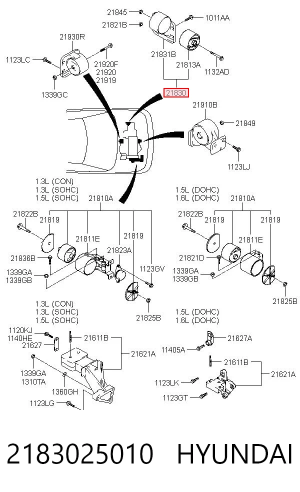 2183025010 Hyundai/Kia