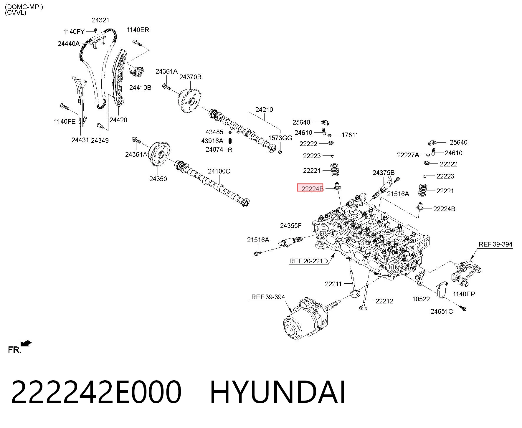 Uszczelniacz zaworu dolotowego/wylotowego do KIA Cerato III YD