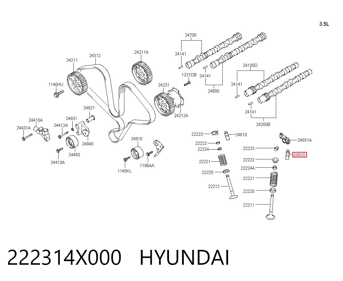 222314X000 Hyundai/Kia