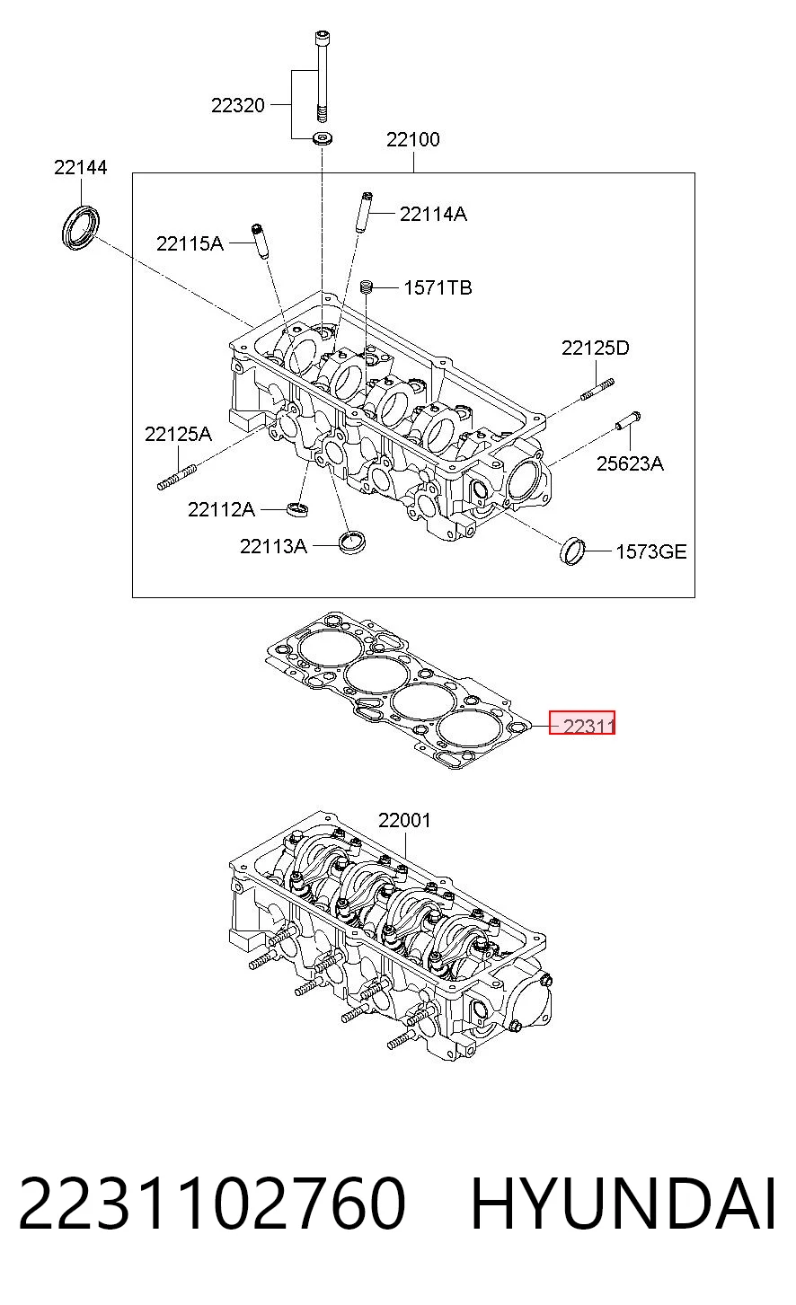 2231102760 Hyundai/Kia