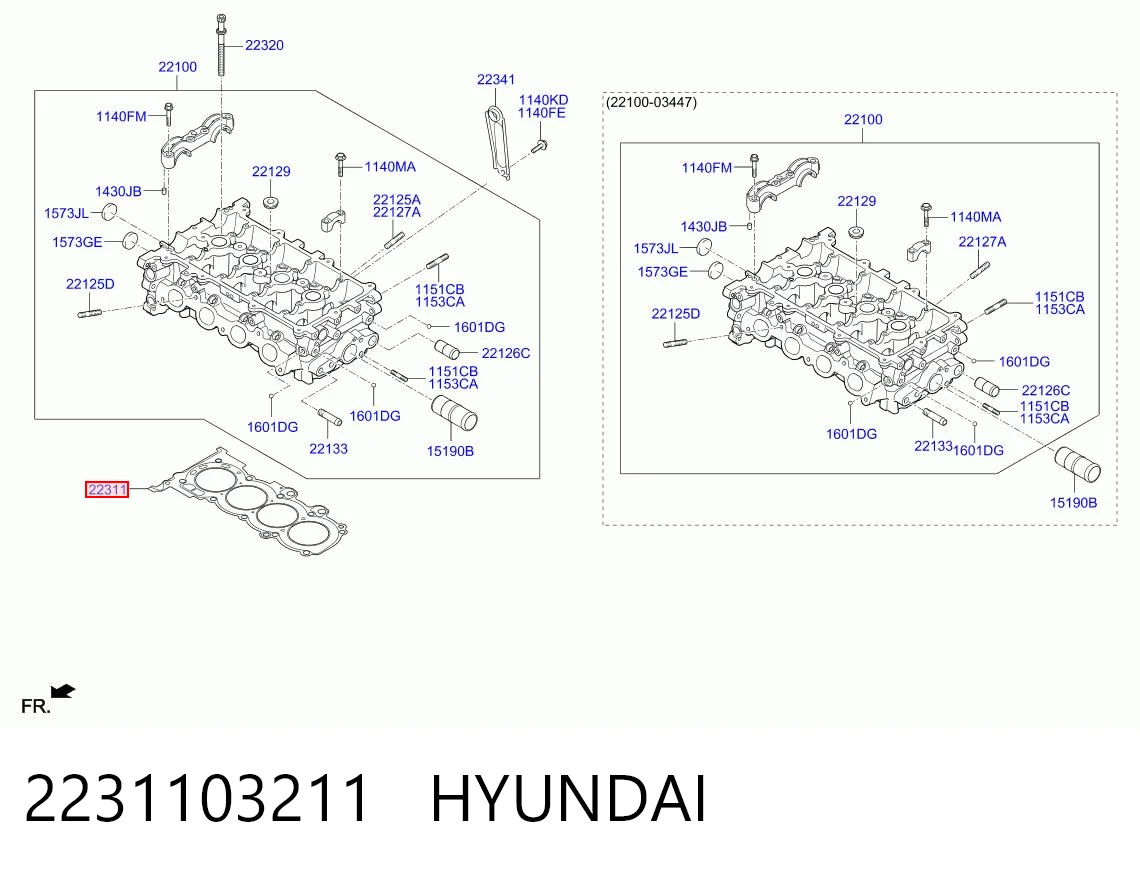 Uszczelka głowicy cylindrów KIA Rio III sedana (UB) (2010 - 2017) cena, od 44,87 USD