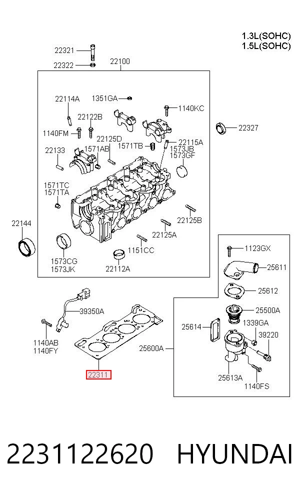 2231122620 Hyundai/Kia