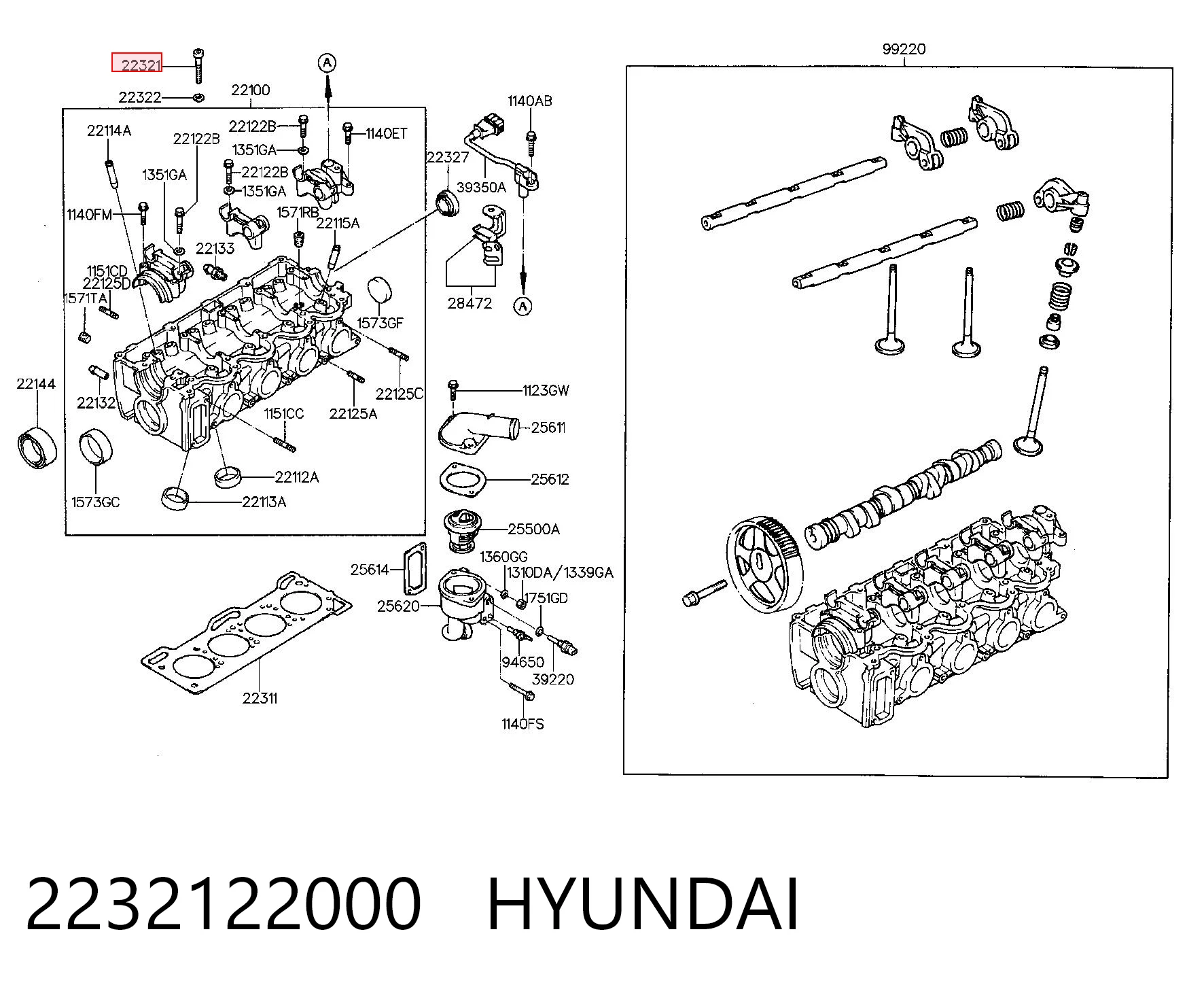 2232122000 Hyundai/Kia