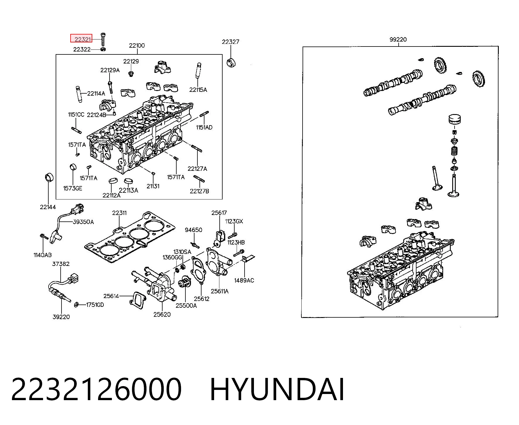 2232126000 Hyundai/Kia