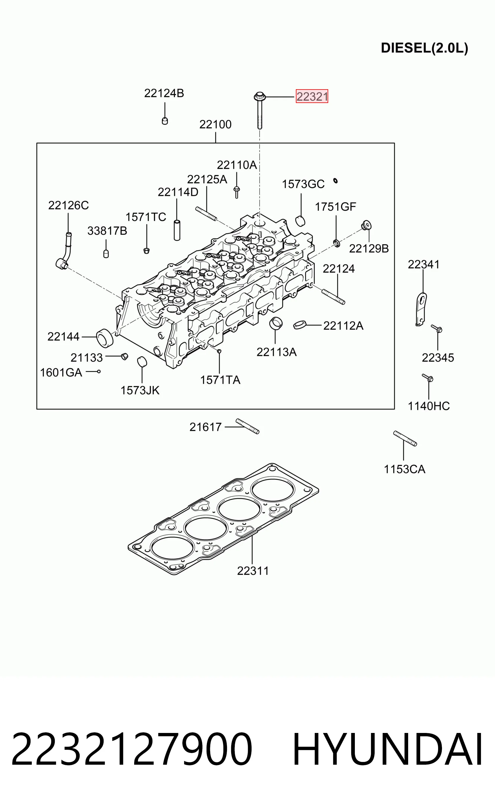 2232127900 Hyundai/Kia