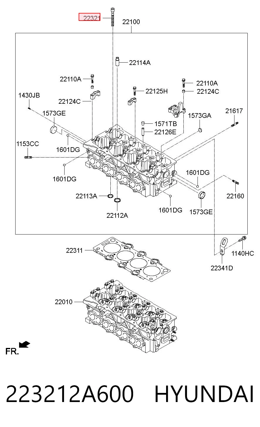 Kupić Śruba głowicy cylindrów Hyundai Accent IV RB w dobrej cenie