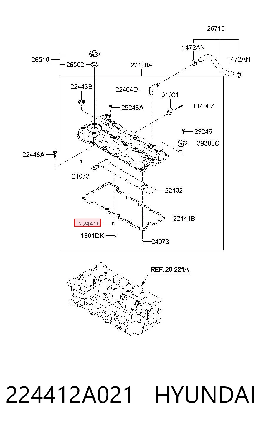 224412A021 Hyundai/Kia