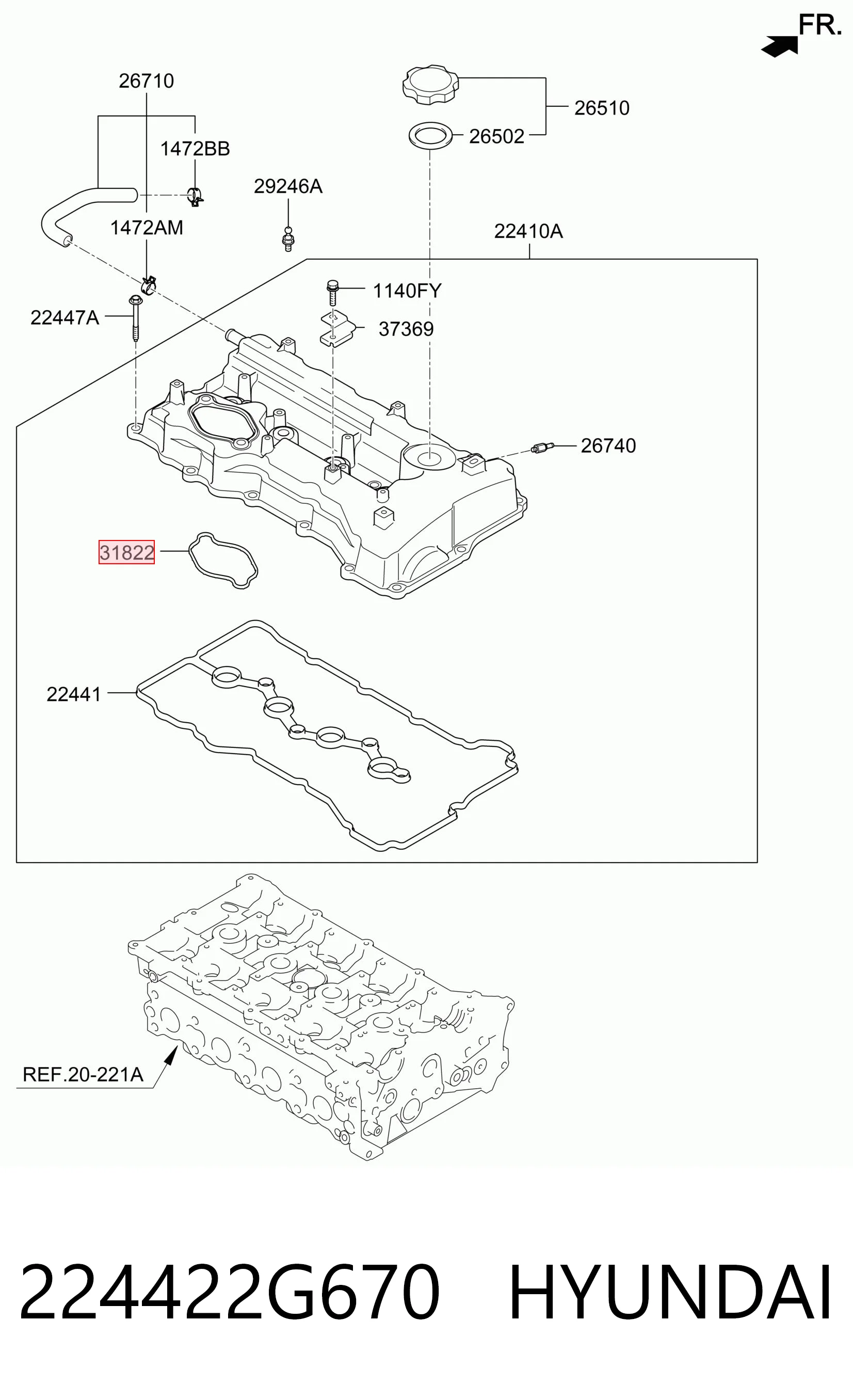 224422G670 Hyundai/Kia