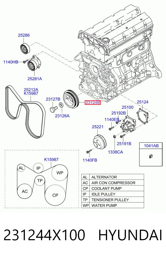 231244X100 Hyundai/Kia