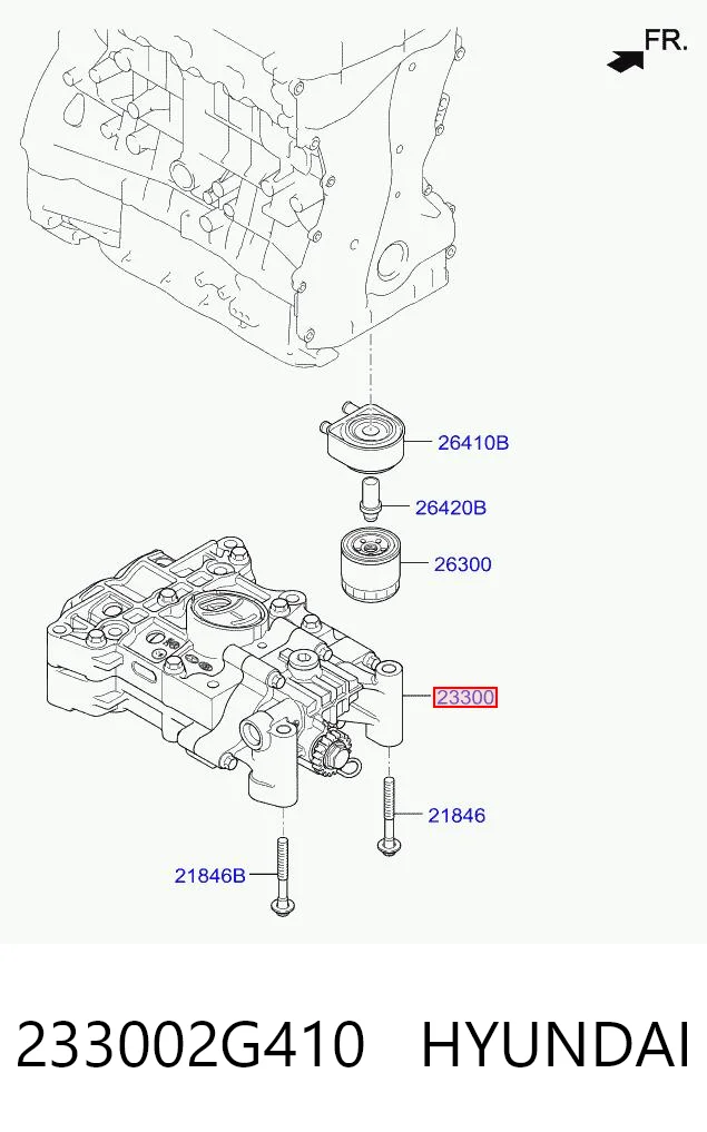 233002G410 Hyundai/Kia Pompa oleju