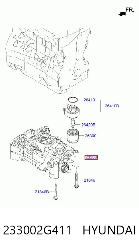 233002G411 Hyundai/Kia Wałek wyrównoważający