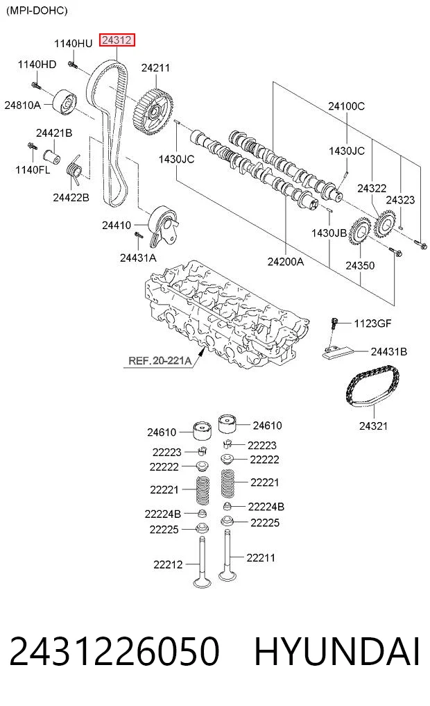 2431226050 Hyundai/Kia