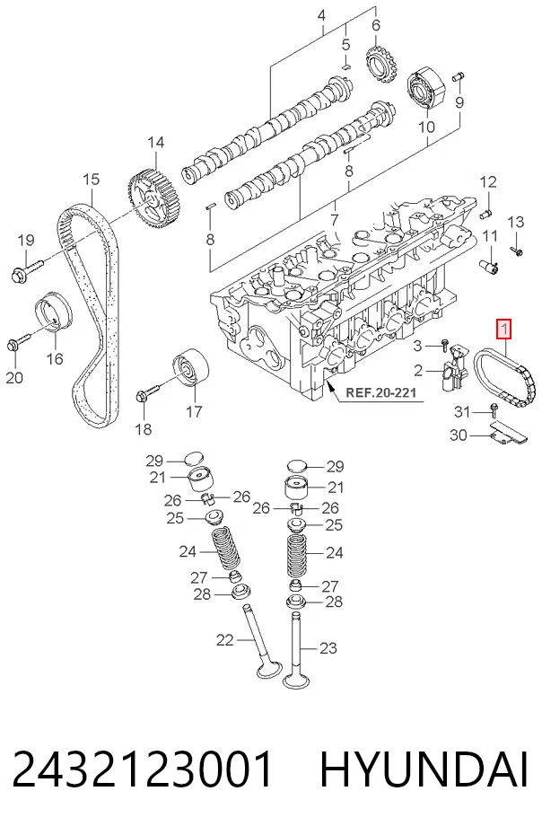 2432123001 Hyundai/Kia