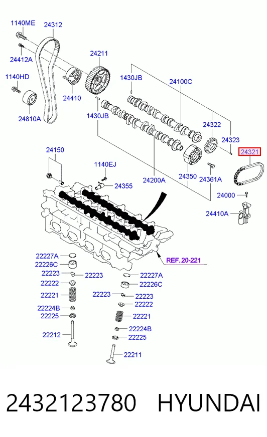 2432123780 Hyundai/Kia