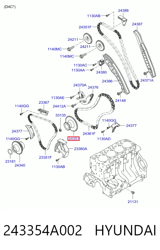 243354A002 Hyundai/Kia