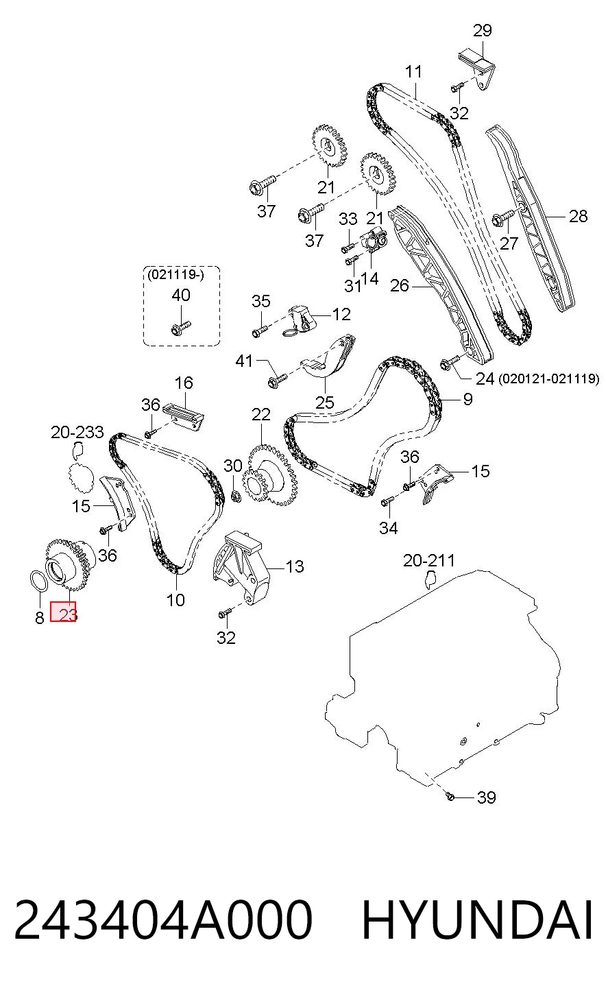 243404A000 Hyundai/Kia
