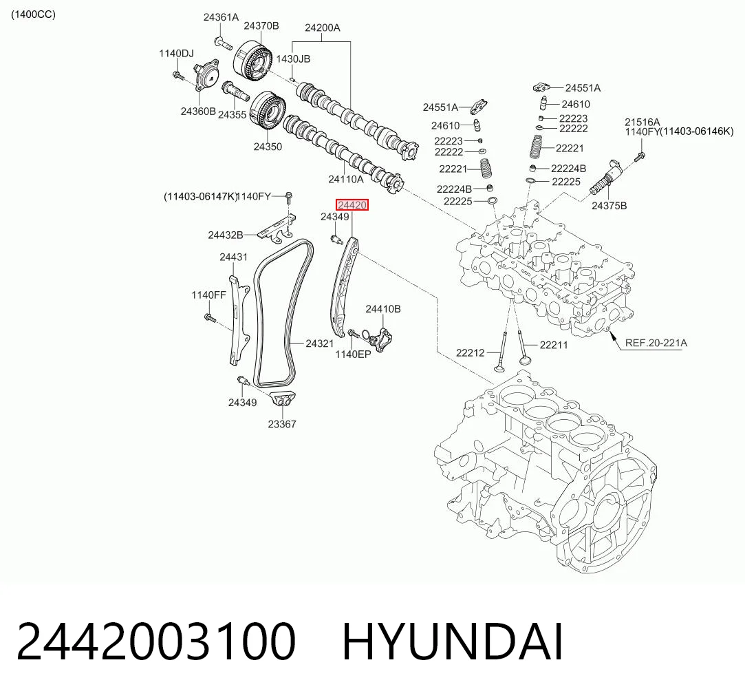 2442003100 Hyundai/Kia