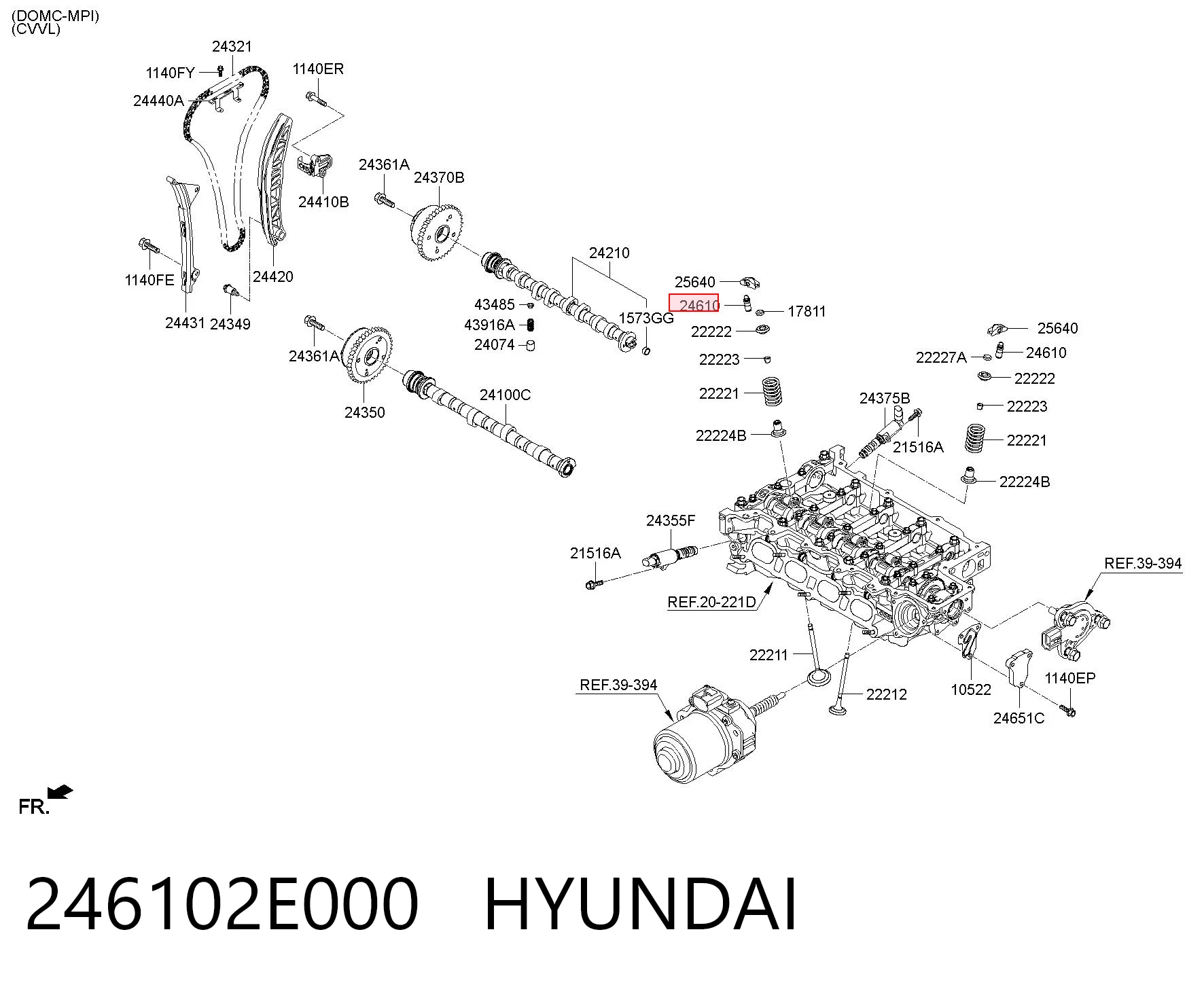 Kompensator hydrauliczny (popychacz hydrauliczny), popychacz zaworu do KIA Cerato III YD