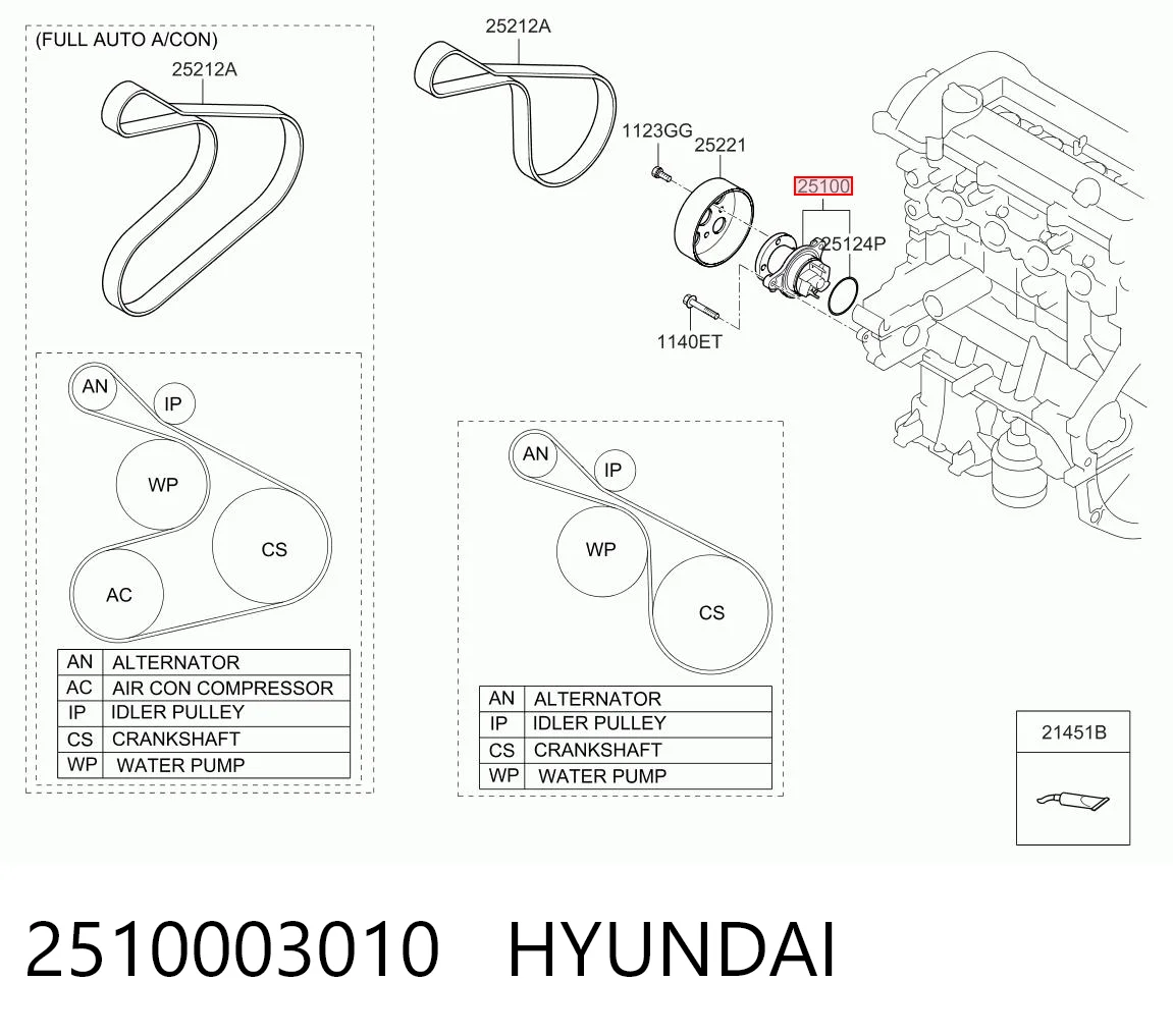 2510003010 Hyundai/Kia