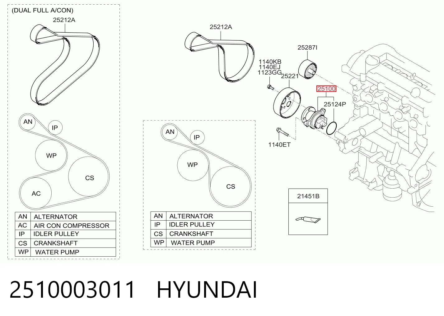 2510003011 Hyundai/Kia