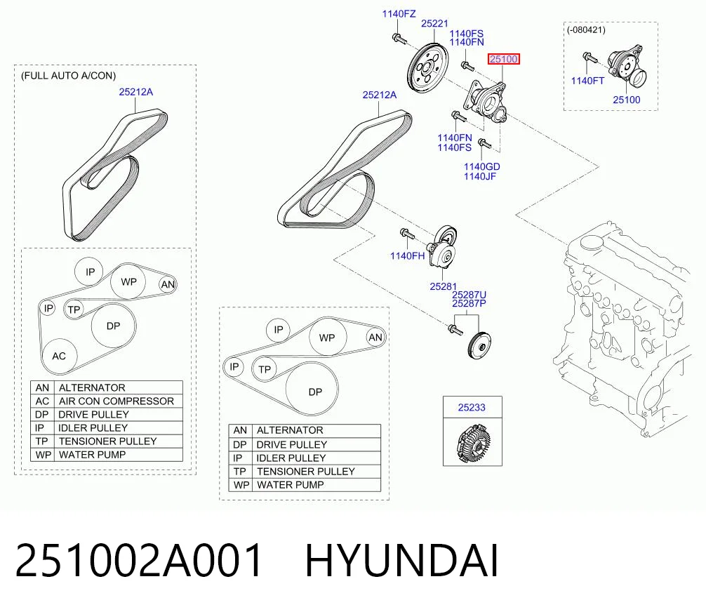 251002A001 Hyundai/Kia