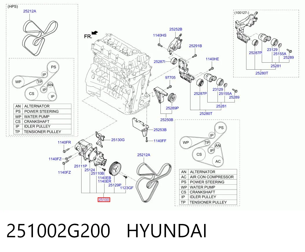 251002G200 Hyundai/Kia Pompa chłodząca wodna