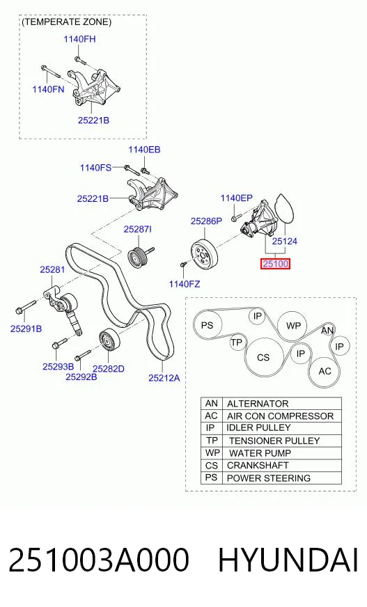 251003A000 Hyundai/Kia