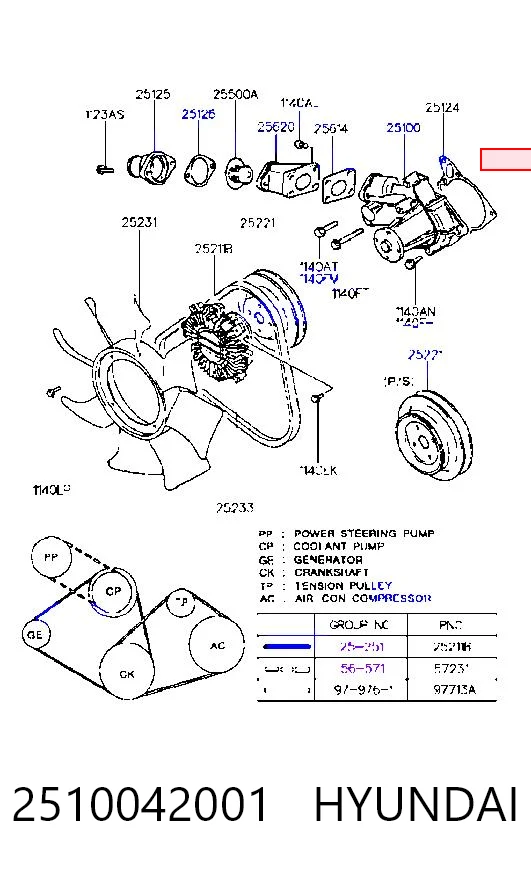 2510042001 Hyundai/Kia