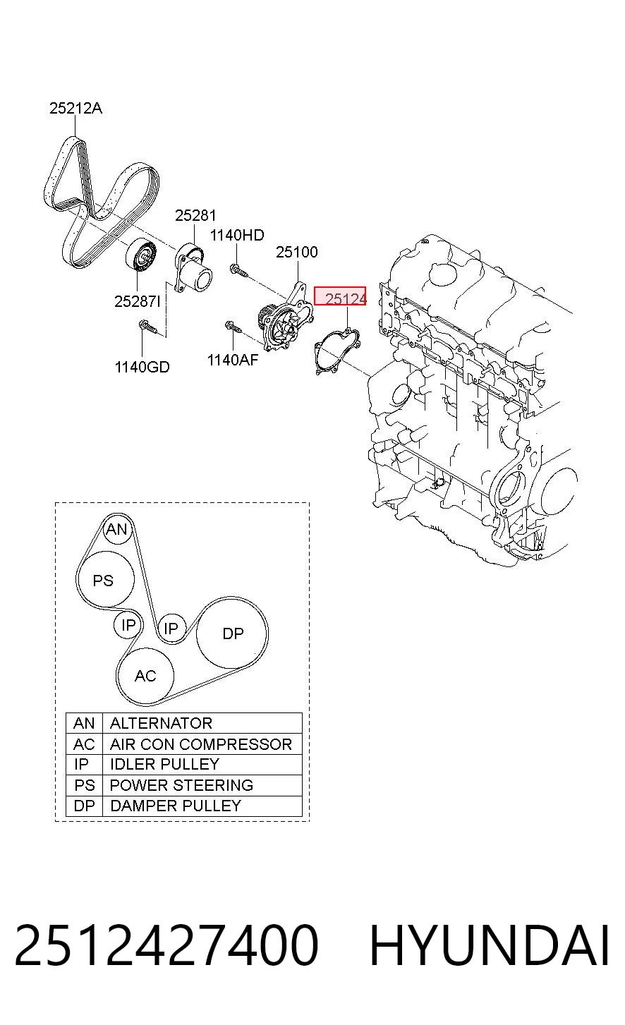 2512427400 Hyundai/Kia