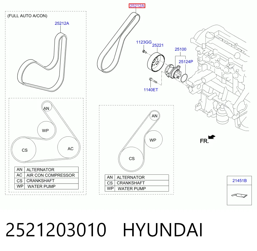 2521203010 Hyundai/Kia
