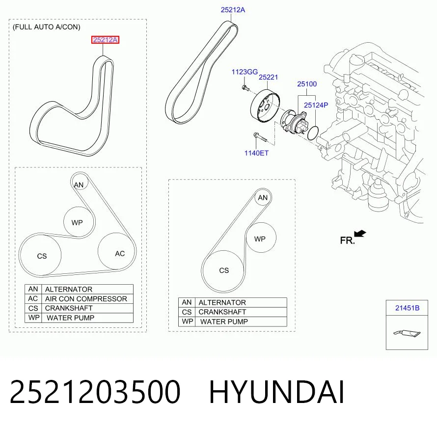 2521203500 Hyundai/Kia
