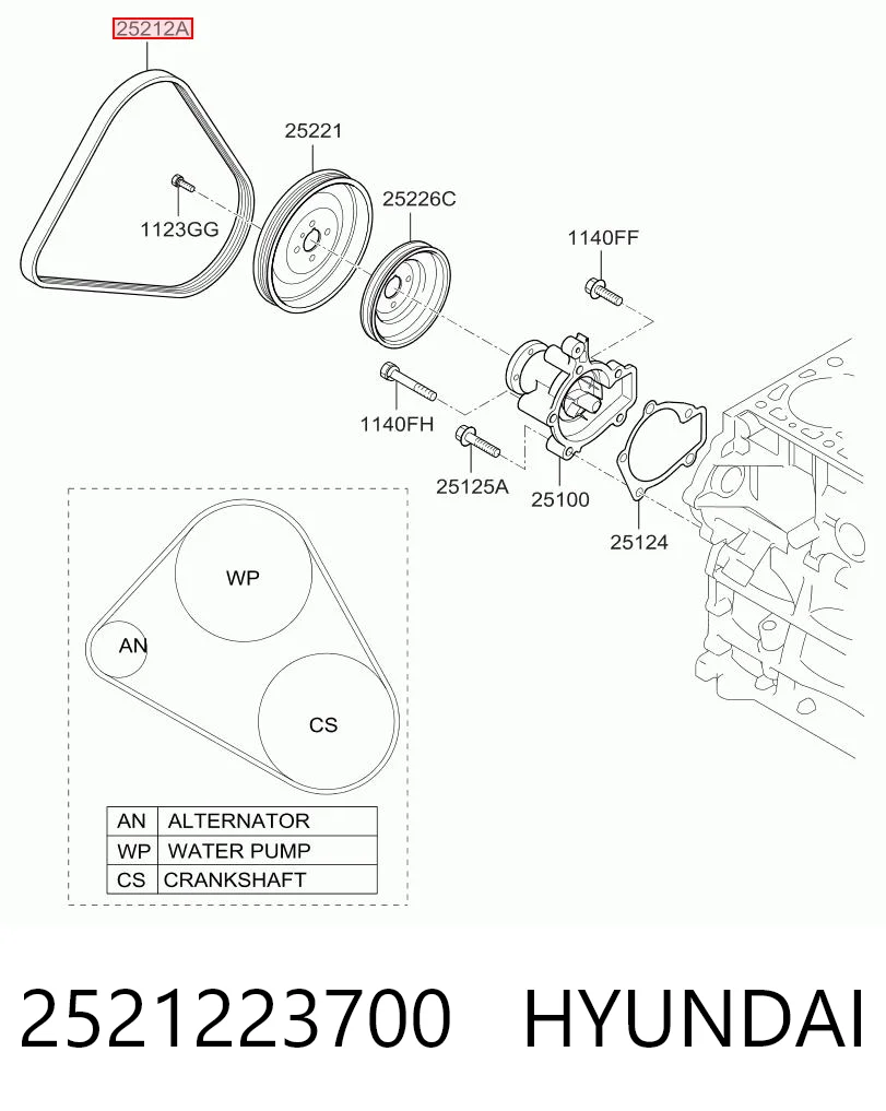2521223700 Hyundai/Kia
